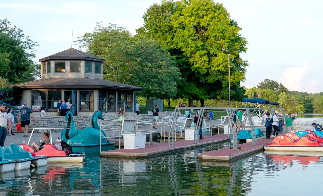 a boat on the water