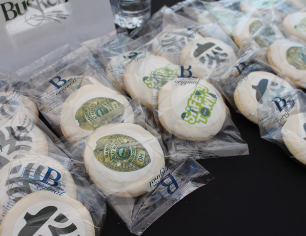 a group of cookies in plastic bags