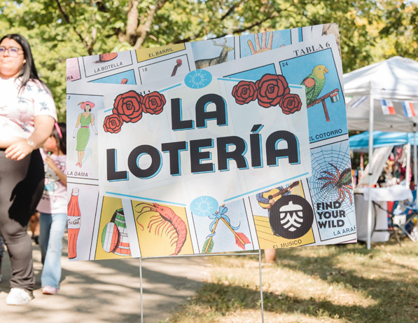 a person holding a sign